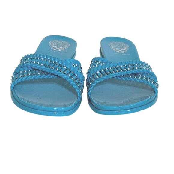 Vince CAMUTO Women’s Erindra Embellished Jelly Slide Sandals Size 7 Turquoise - Picture 6 of 9